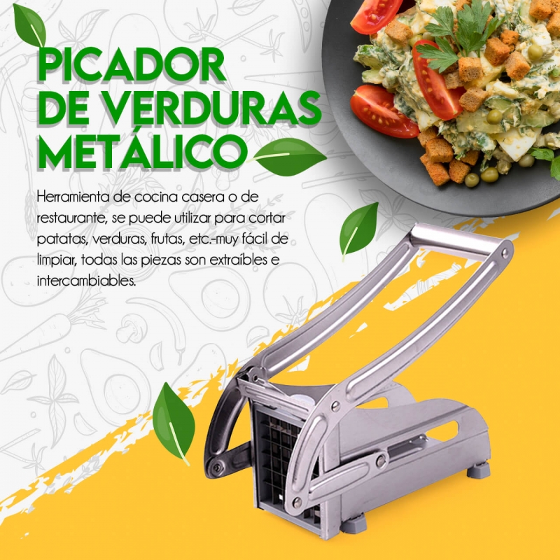 Picador de Papas a la francesa y Verduras Metálico