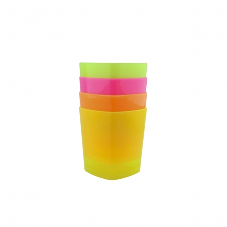 VASO WHISKY PAQ X 4 Surtido Neon