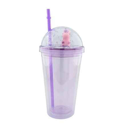 Vaso Gliter Unicornio
