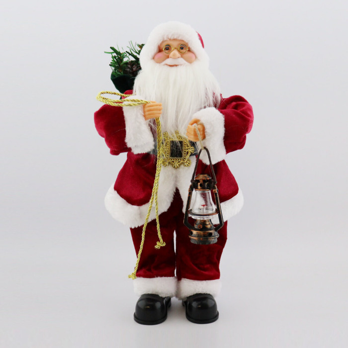 Papa Noel Movimiento Con Lampara