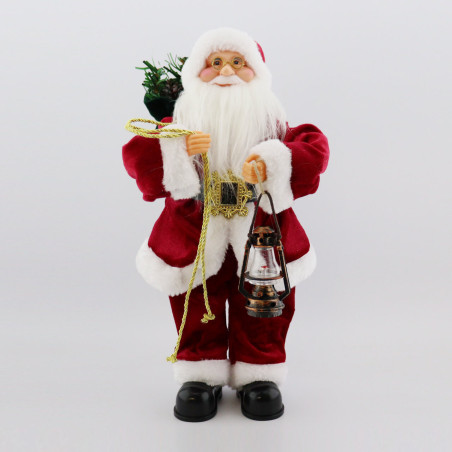 Papa Noel Movimiento Con Lampara