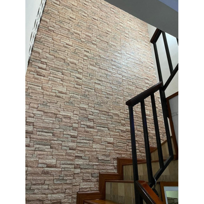 PANEL ADHESIVO 3D PARA PARED PIEDRA BEIGE